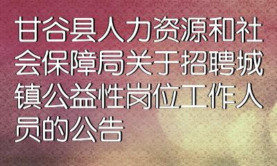 武邑县人力资源和社会保障局最新招聘信息全面解析